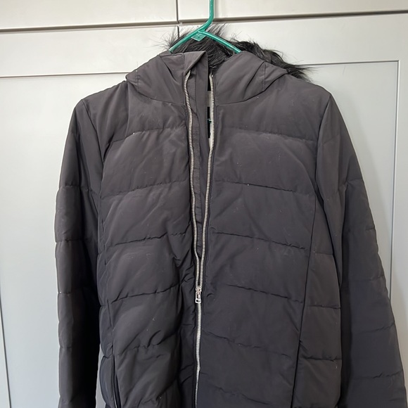 {GAP}Woman’s Sz M-Tall Black Primaloft Hooded Parka - Picture 3 of 10